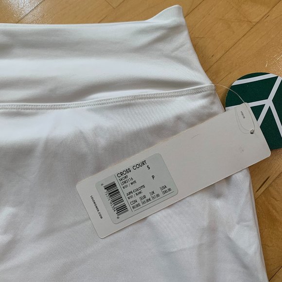 NWT Lolë Cross Court Skort White | Small